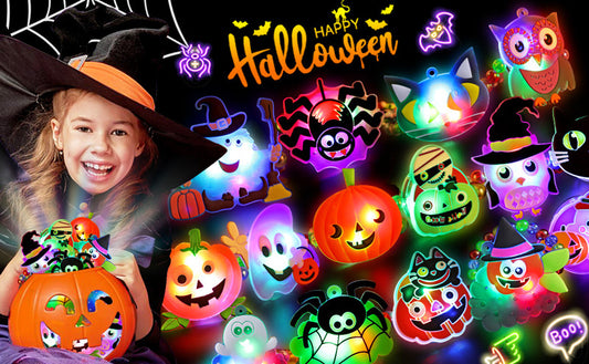 [Set of 15] Halloween Glowing Toy Flash Bracelet Glowing Bracelet