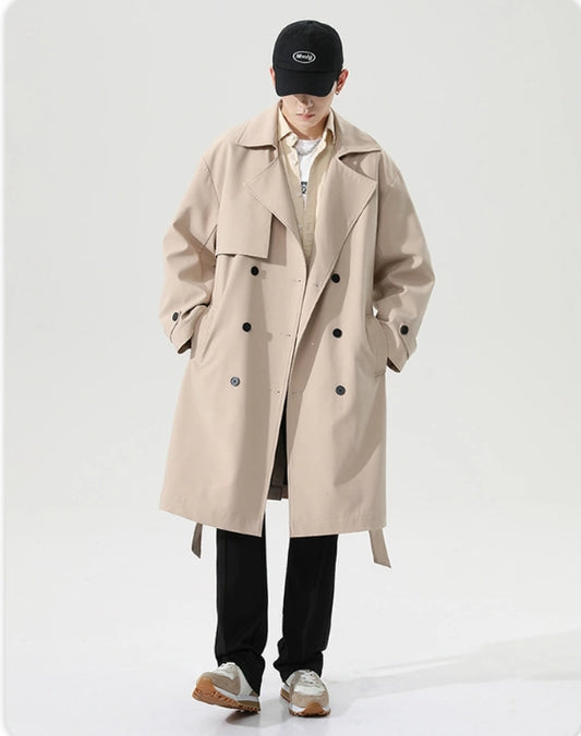 loose jacket ribbon coat man