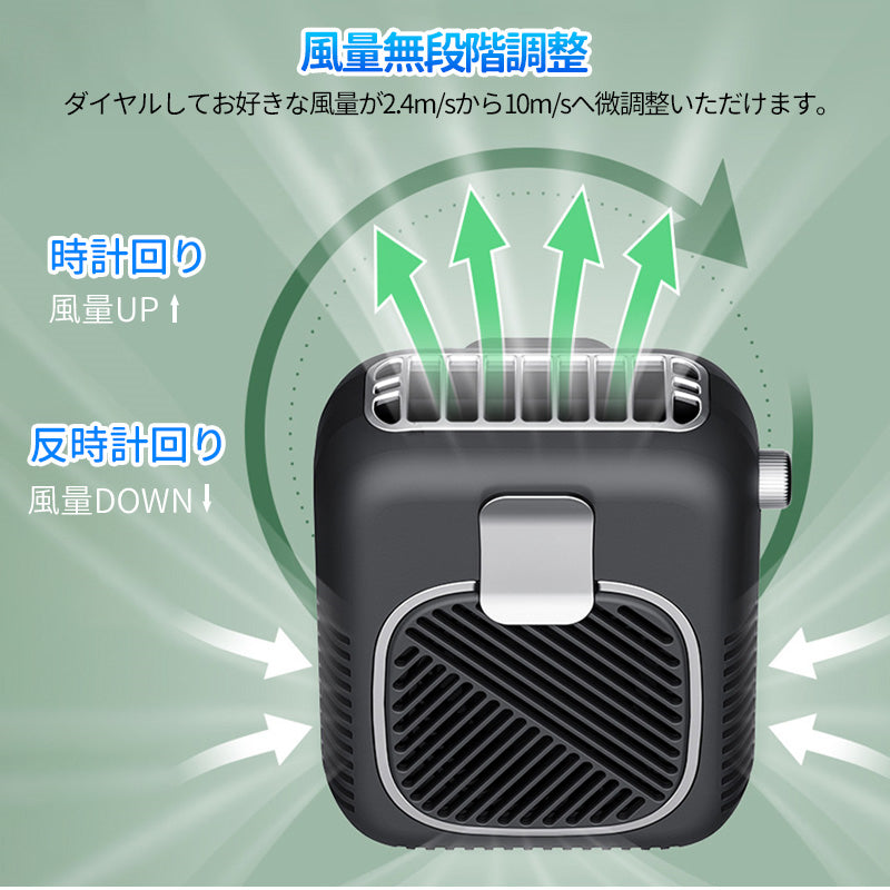 ベルトファン 腰ベルト扇風機 腰掛け 扇風機 10000mAh 無段階風量調節 携帯扇風機 首掛けファン ベルト 首かけ 戸外作業/アウトドア/旅行 パワフル送風 USB ポータブル ハンズフリー ベルト ファン