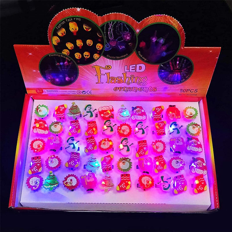 Shining Toys, Shining Rings, Christmas Decorations, Decorations, Toys, 12 Types, Festivals, Fairs, Prize Goods, Shining Rings, Sparkling Rings