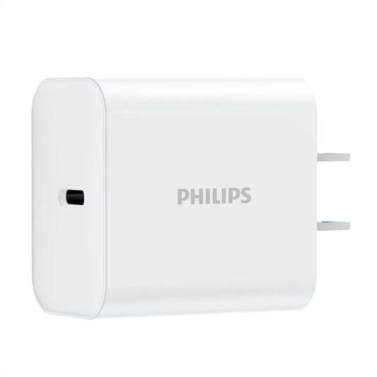 Philips (フィリップス) Type-Cポート充電器 ACアダプタ コンセント PD Power Delivery 最大20W出力 高速充電 コンパクト 持ち運び フィリップス DLP4316C