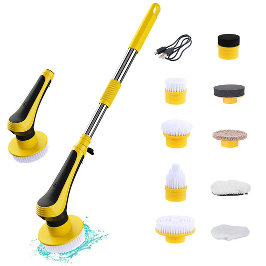 Electric cleaning brush, electric brush attachment, 10-piece set, polisher, rechargeable