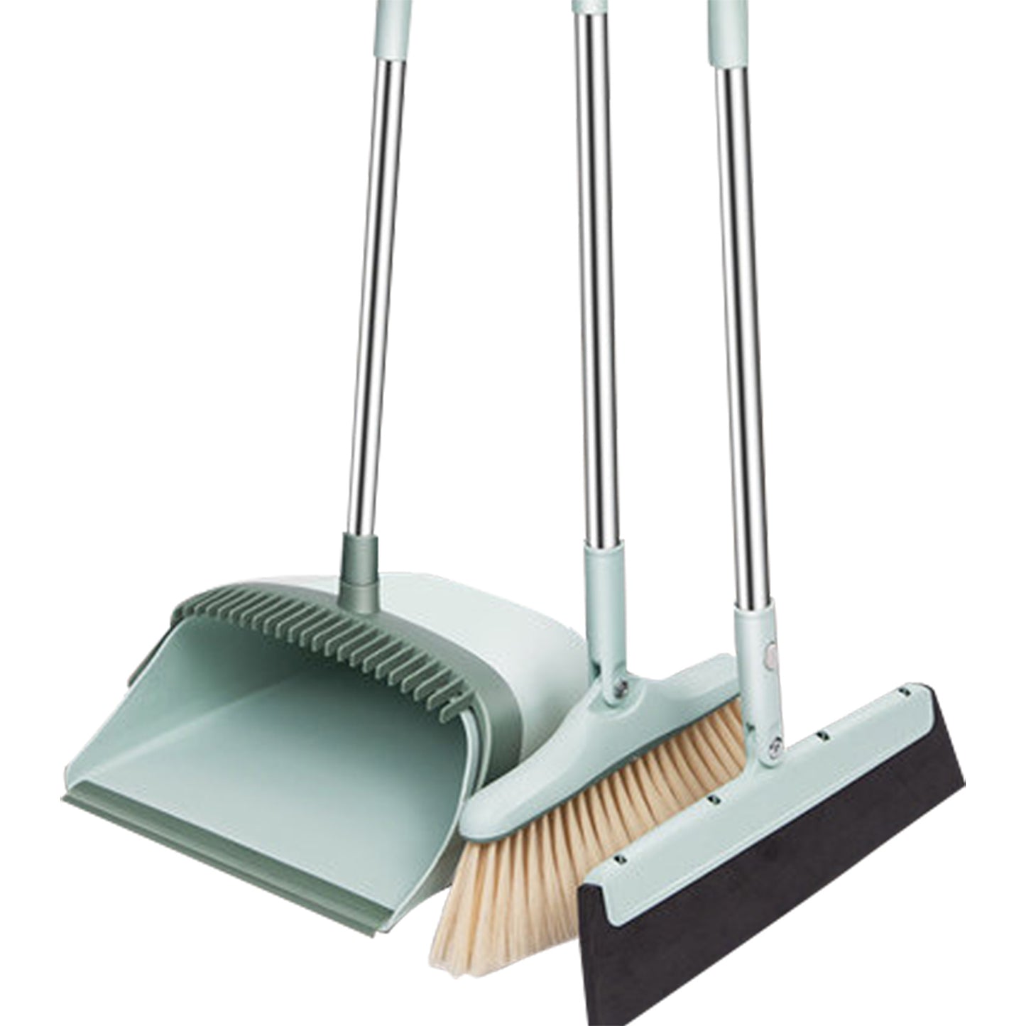 Broom, Dustpan, Broom, 2 Piece Set, Stylish, Entrance Broom, Cleaning Tool, For Indoors and Outdoors, Compact, Freestanding, Dustpan