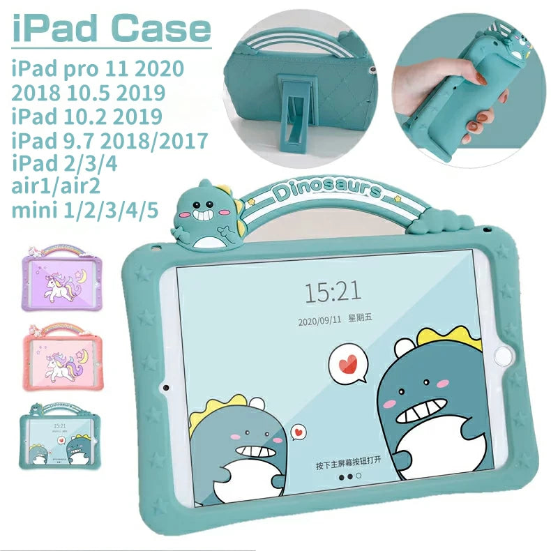 Kids Children iPad mini5/4/3/2/1 Case iPad Pro 2018/2019/2020 Cover iPad 2019 10.2 2017/2018 9.7 Case