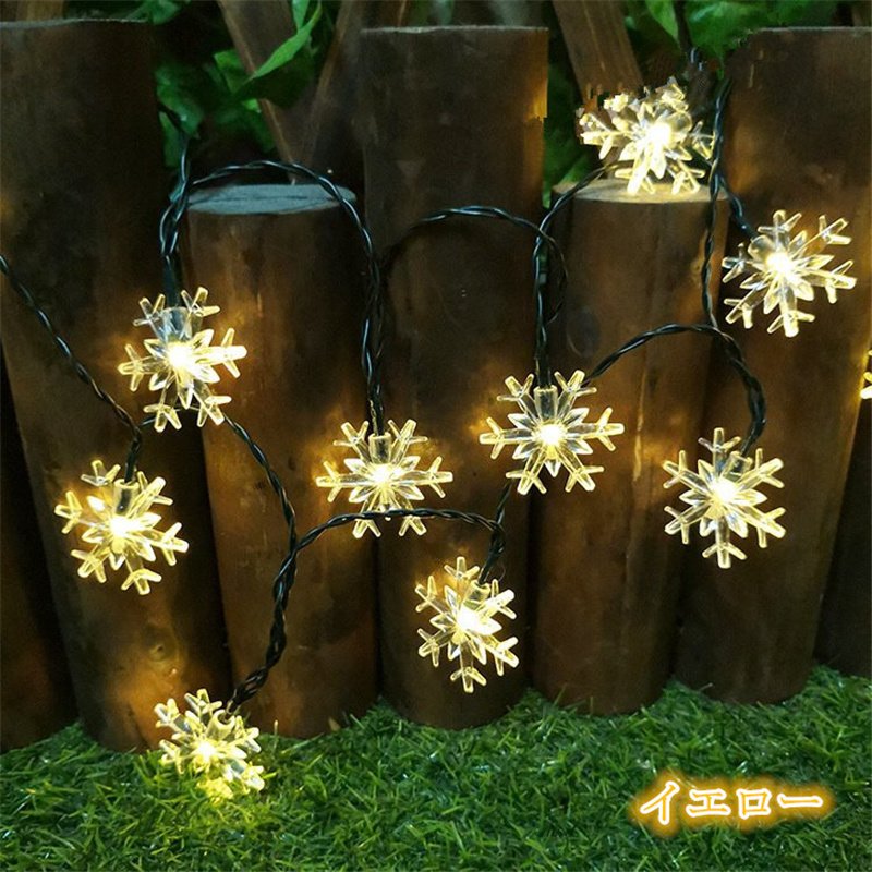 LED Illumination Light Christmas Solar 12M 100 Bulbs String Light Snow Petal Fairy Light Illumination Waterproof Christmas Tree Decoration